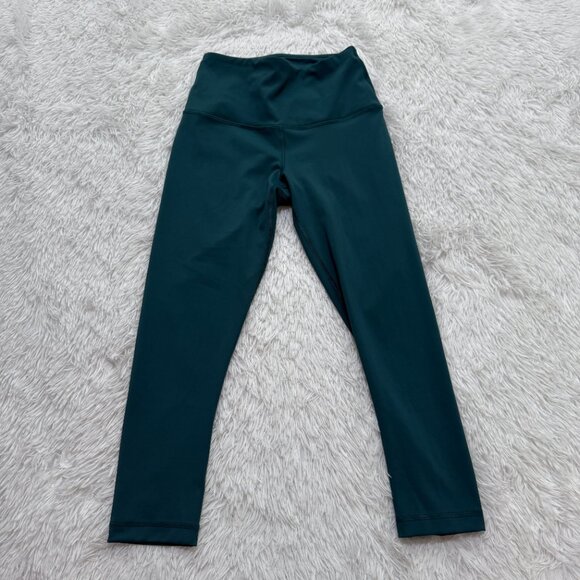 Women 90 Degrees High Rise Performance Leggings in Dark Teal Size Extra Small - Picture 2 of 7